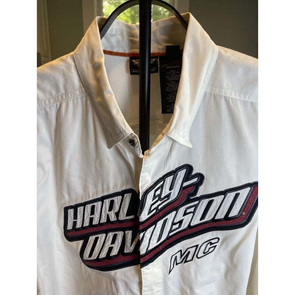 Vintage Harley Davidson Race Jersey Shirt 2XL - Picture 2 of 13